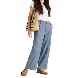 NEW WHITE STUFF teakie stripe trouser in blue
